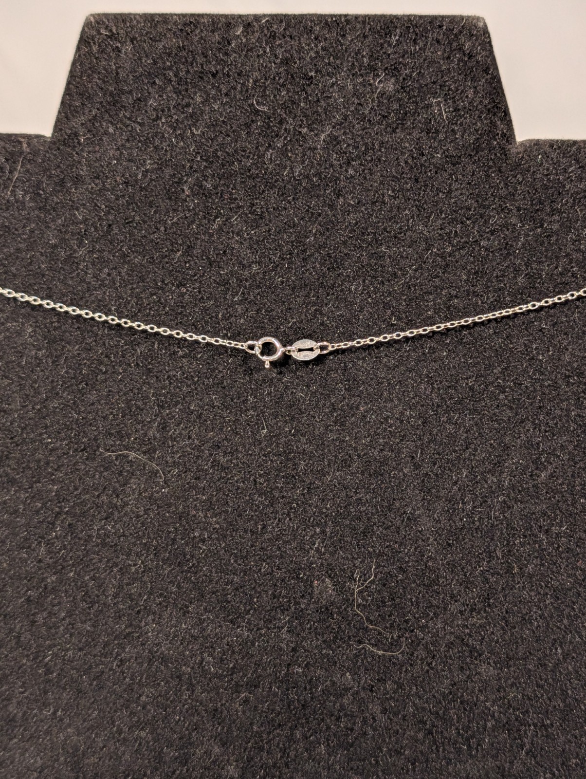 Designer Hou Sterling Silver Floating Diamond Infinity Pendant Necklace 925