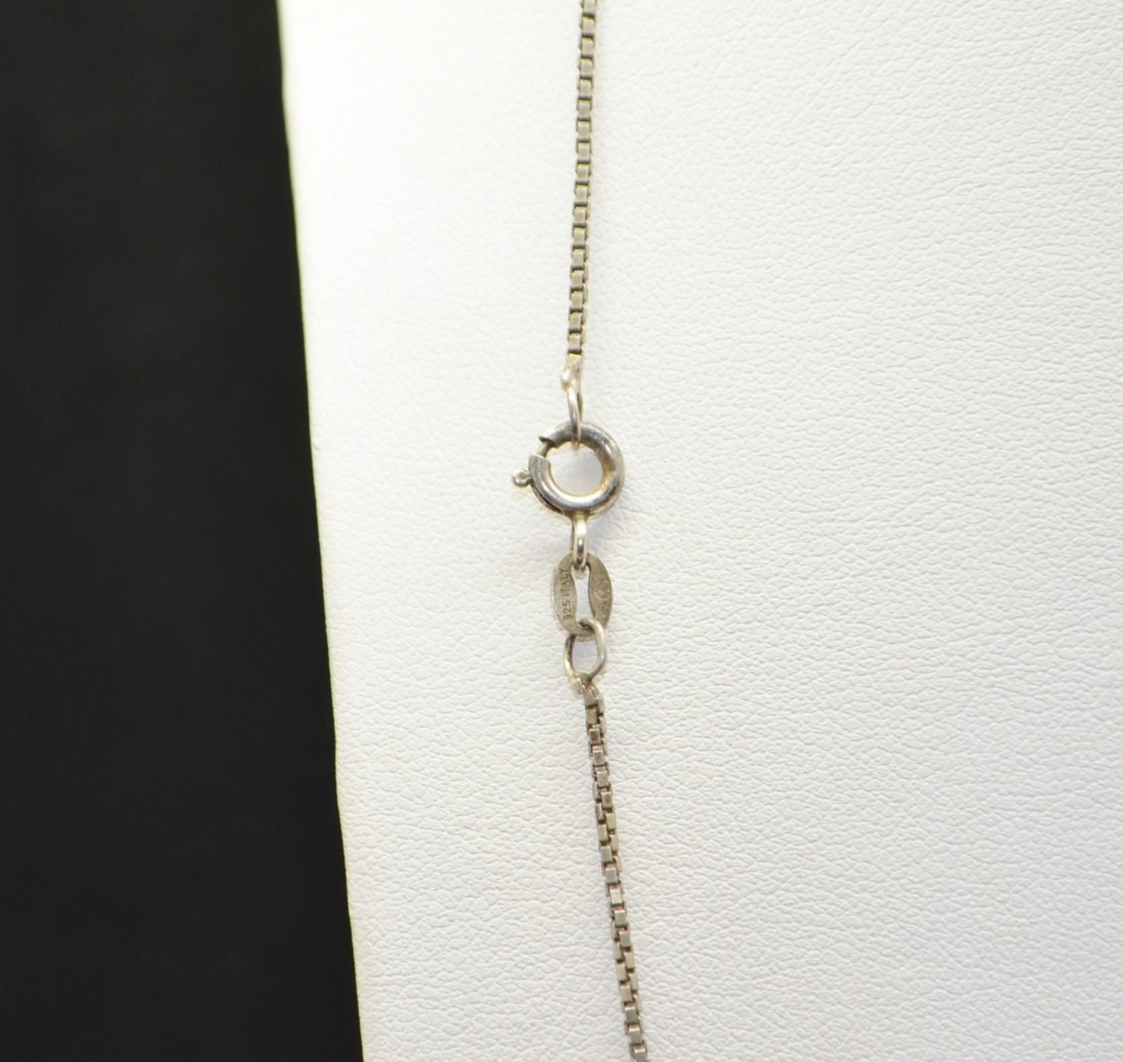 Sterling Silver Box Chain Necklace 25.0″ #FMG111