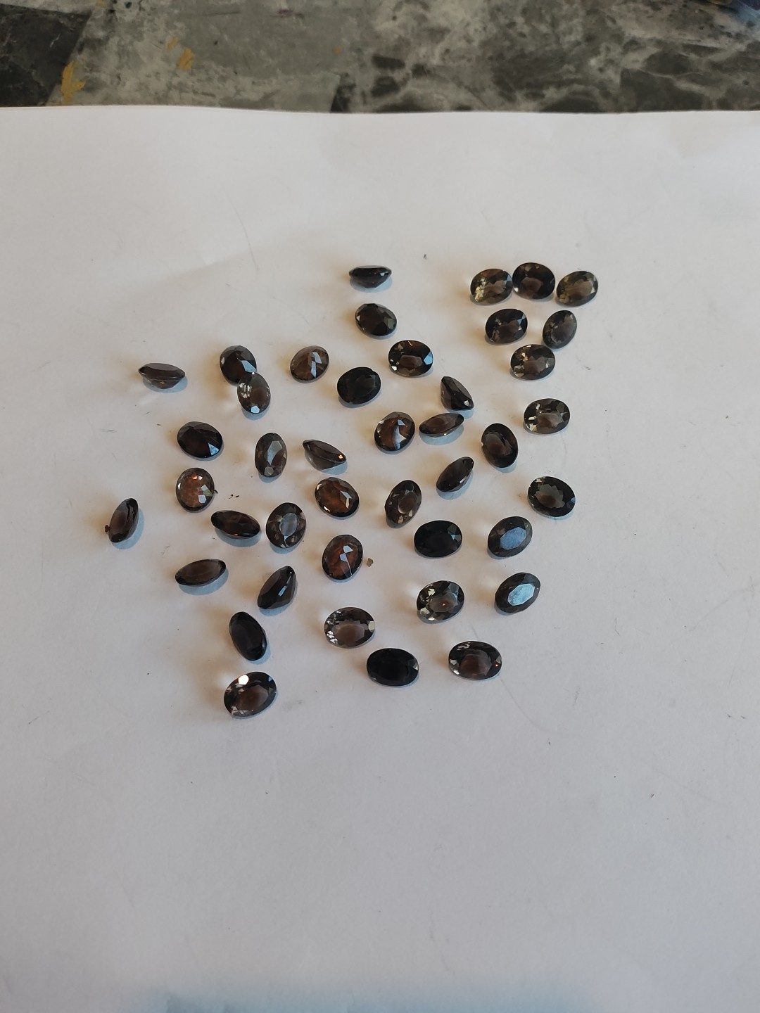 Faceted Smokey Quartz Calibrated 100cts Good Quality And Cuts 8x10mm