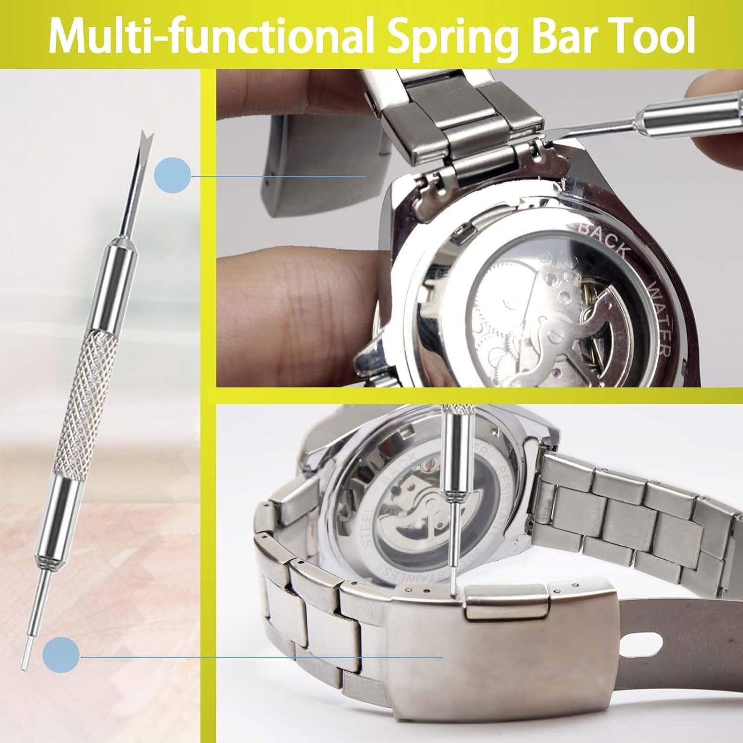 Watch Link Removal Kit Watch Band Sizing Tool for Watch Strap Adjustment Watc…