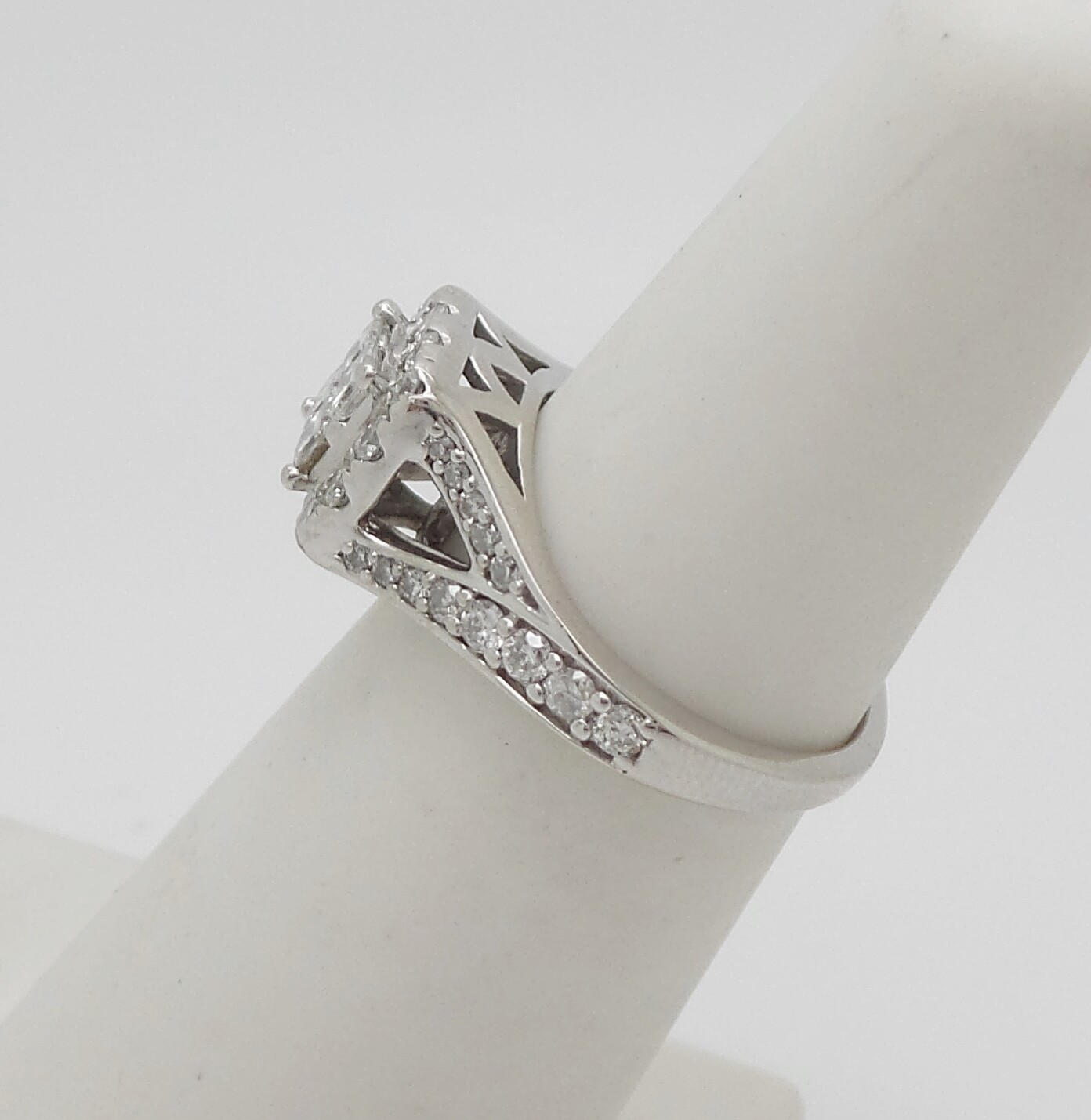 1CT Natural Diamond Anniversary Engagement Wedding Bridal Ring 14K White Gold