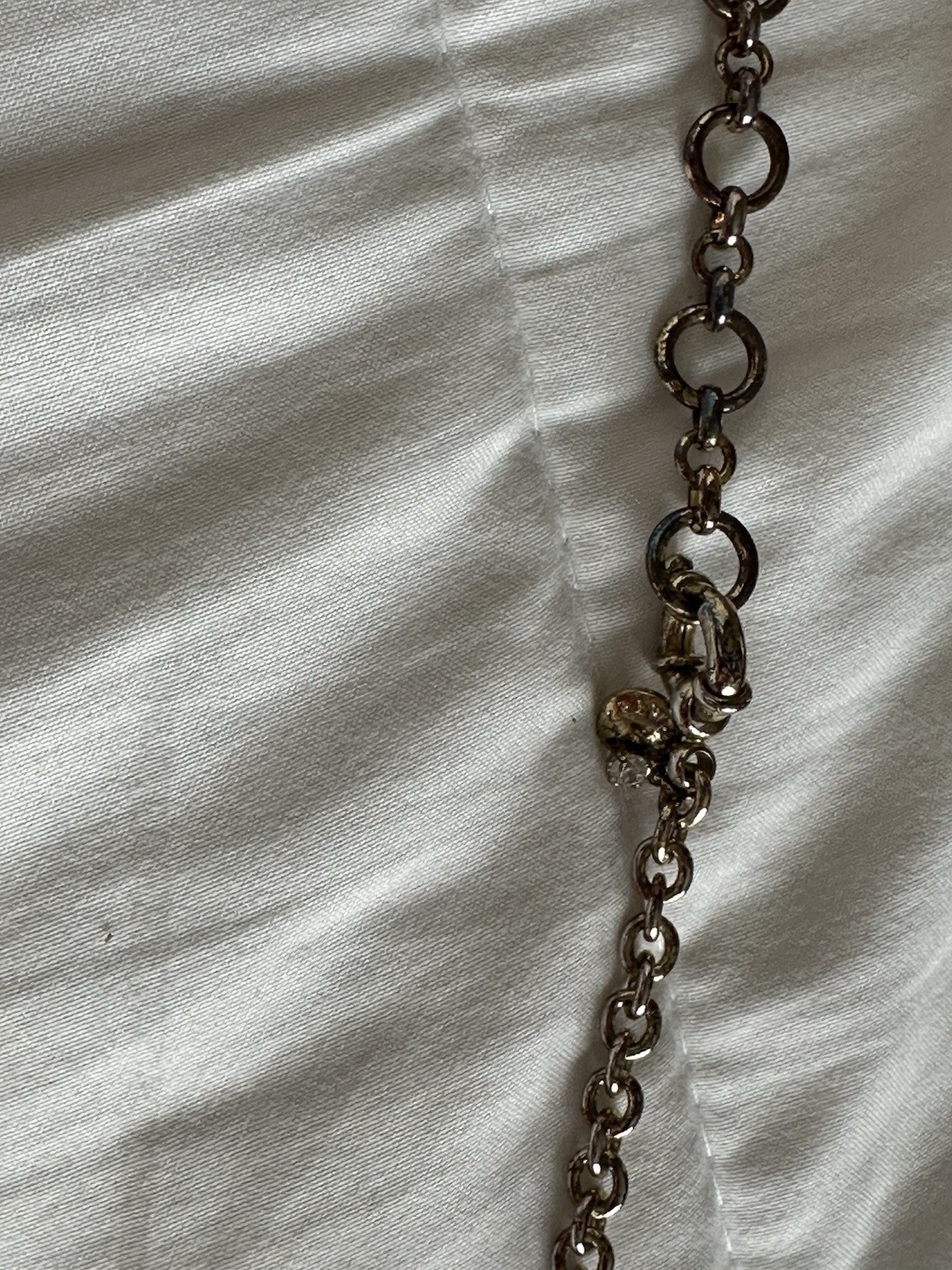 Gold Tone, Faux Pearls Signed Collar Necklace.