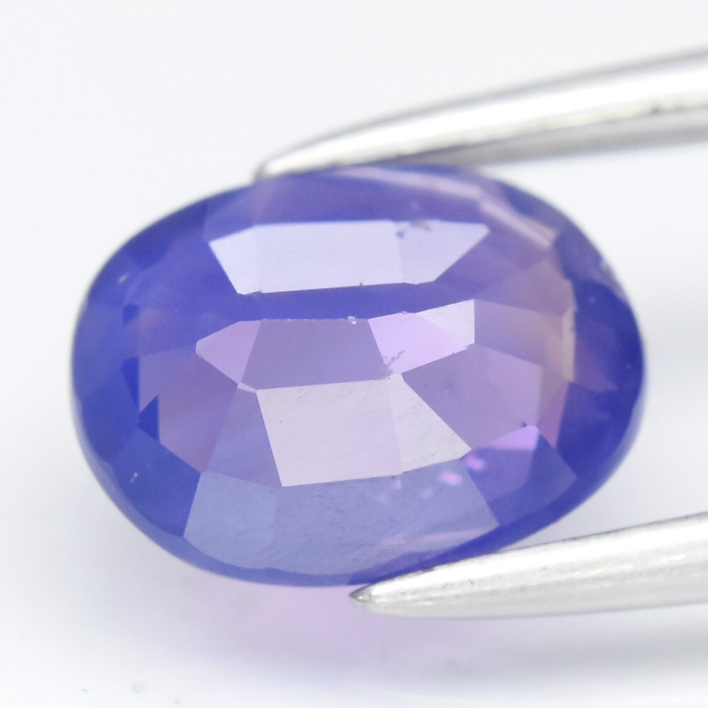 💎 1.38ct VS Oval Natural Violetish Blue Sapphire – Unheated Mozambique Gem