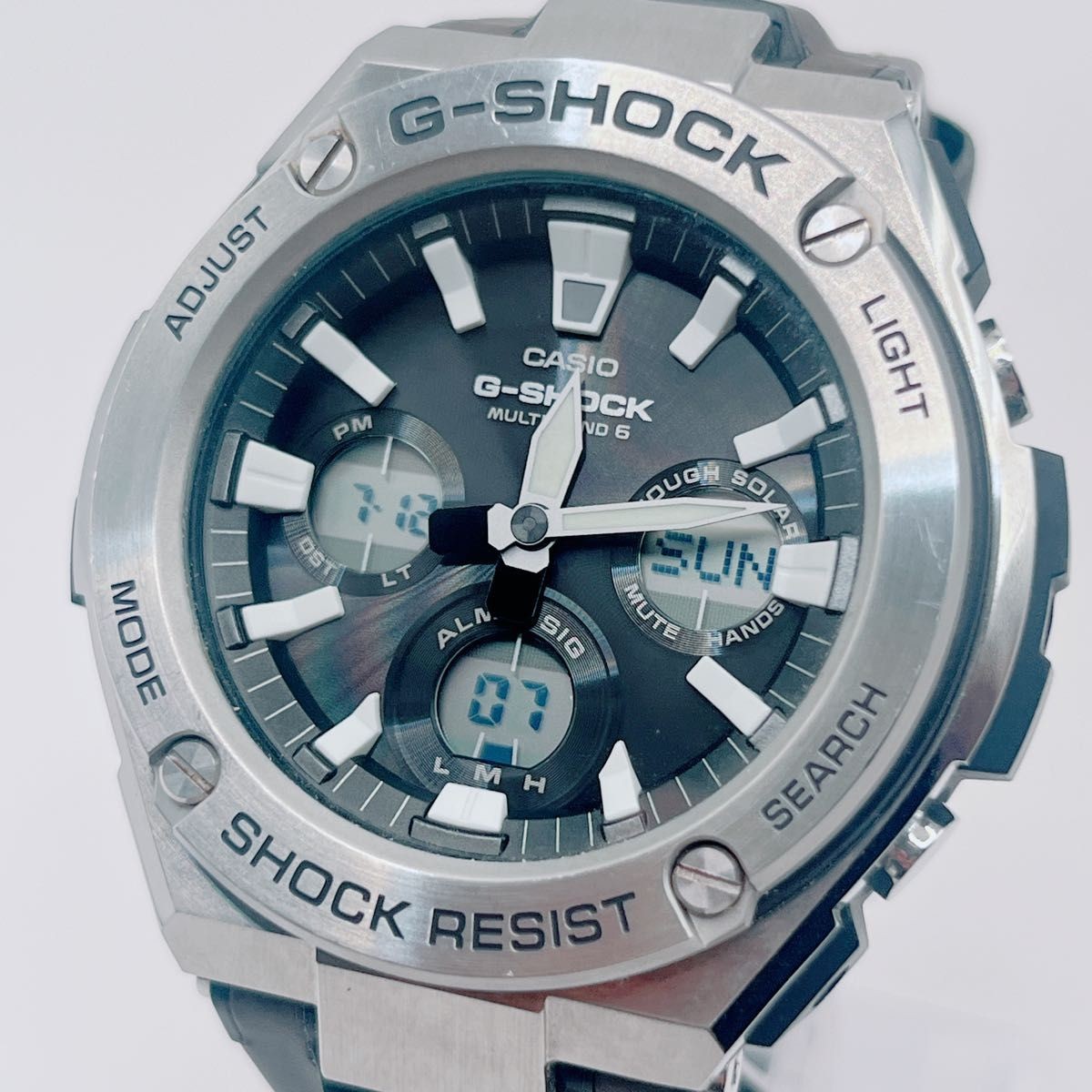 Excellent Condition CASIO G SHOCK GST W130L 1AJF Radio Solar G STEEL Tough Solar