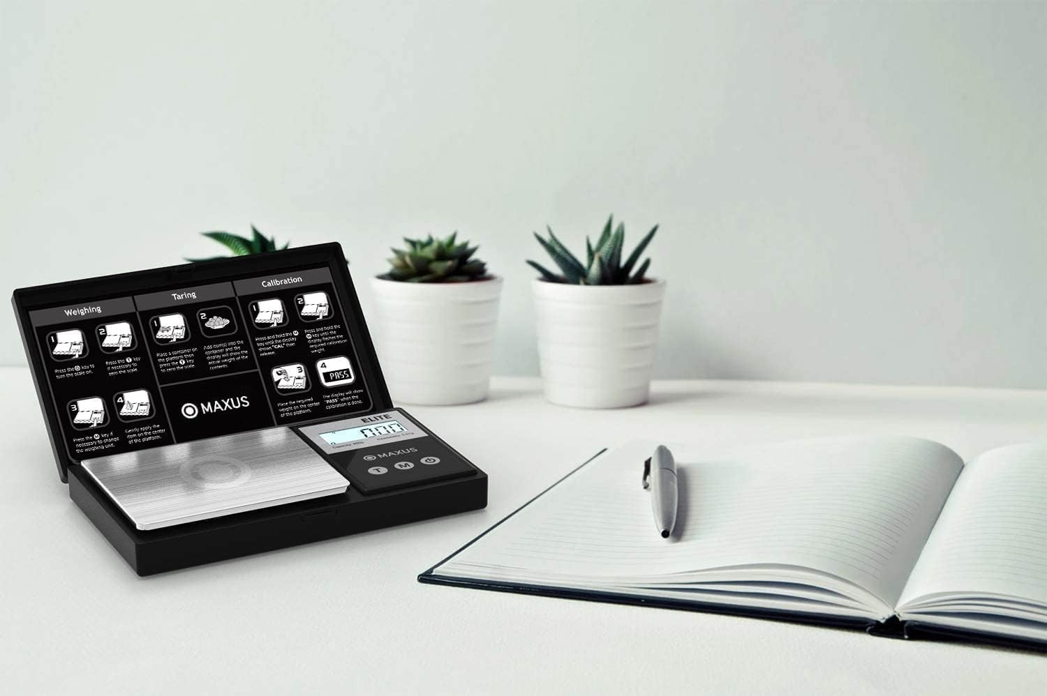 Compact Digital Gram Scale 500g x 0.01g with Auto Shut Off & Tare Function