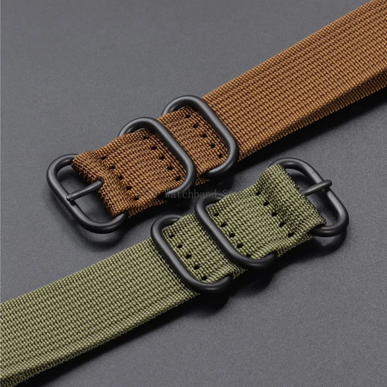 18mm 20mm 22mm 24mm Ballistic Durable Military Nylon Wrist Watch Band Strap New