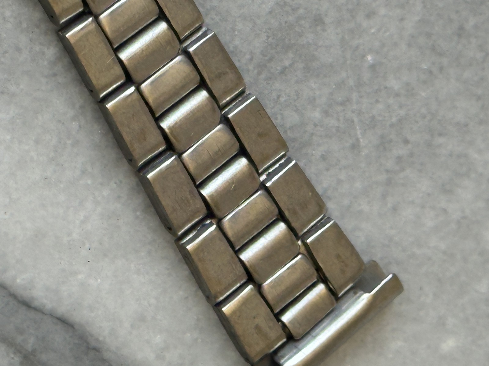 Bracelet de montre vintage en acier inoxydable