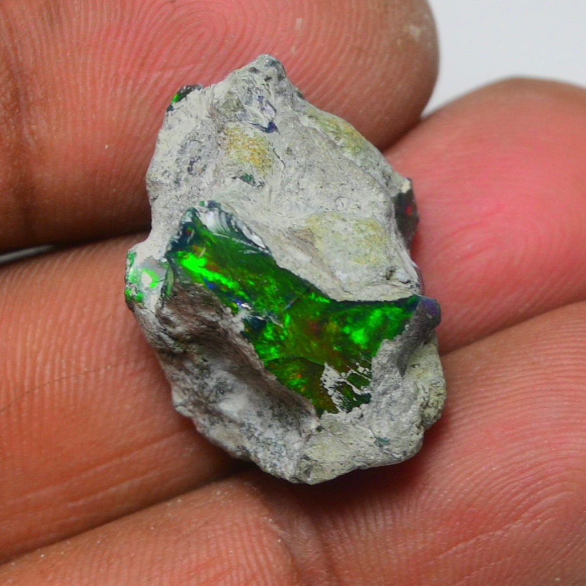 21.10 Cts Smooth Black Ethiopian Opal Rough, Ideal for Jewelry – Smoked Opal Raw