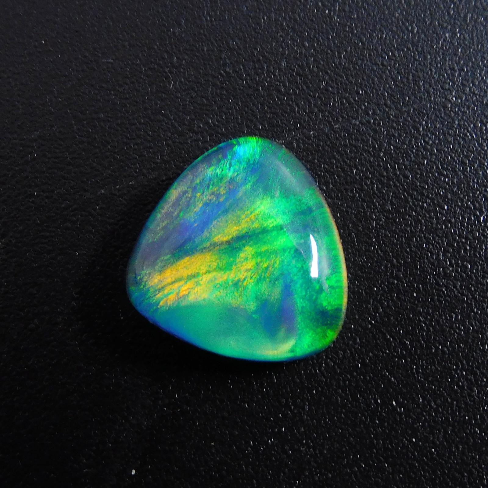 CERTIFIED 4.20 Ct Natural Doublet Opal Pear Cut Loose Gemstone Multi Color