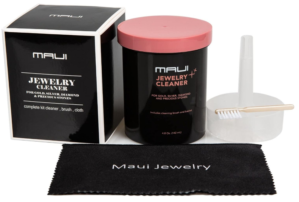 Maui Liquid Jewelry Cleaner Solution Complete kit with Cloth .. NOT Guaranteed