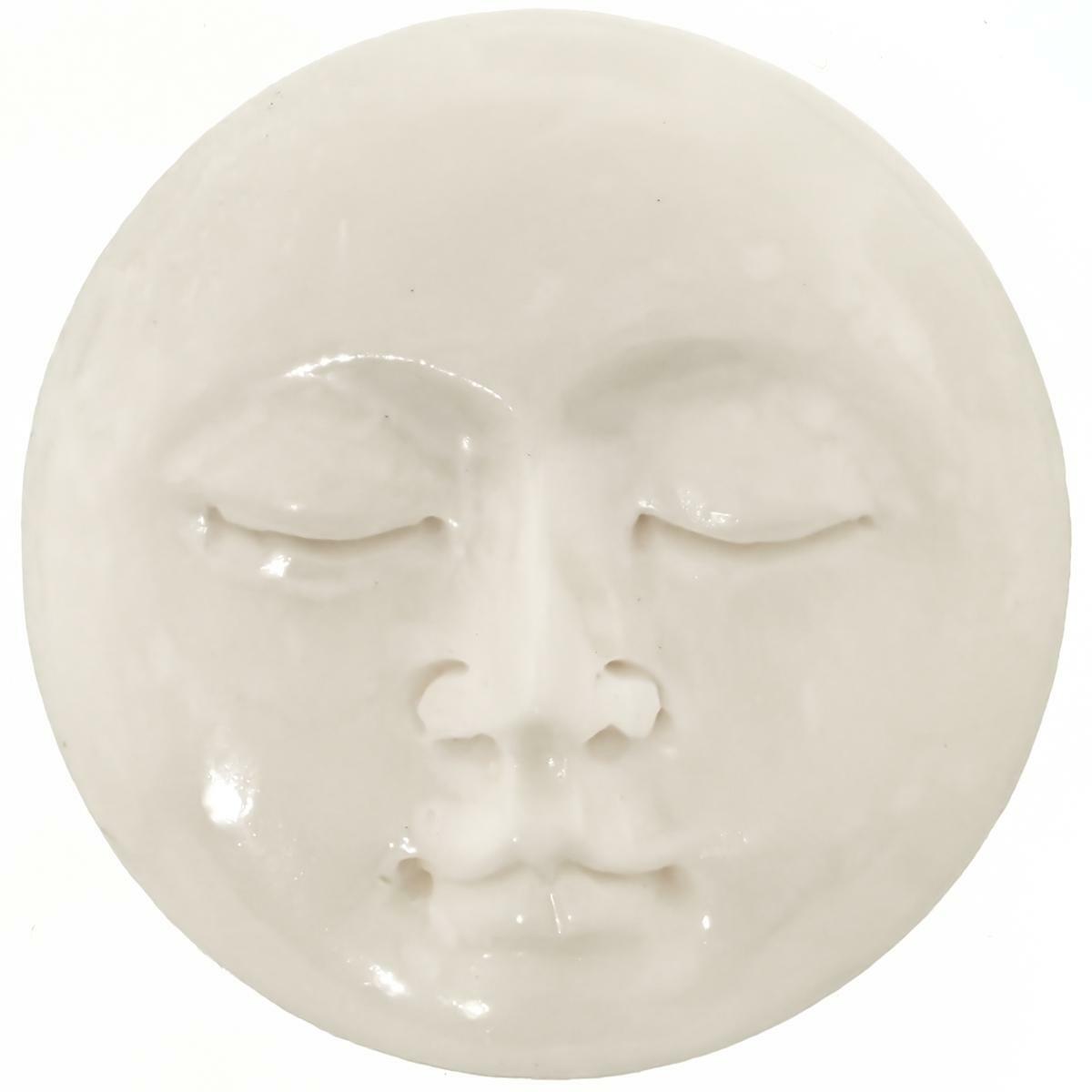 1 3/8″ 30mm 1-5-10Pcs Lot Closed Eye Sun Moon Face Bison Bone Cab Bead Cabochon