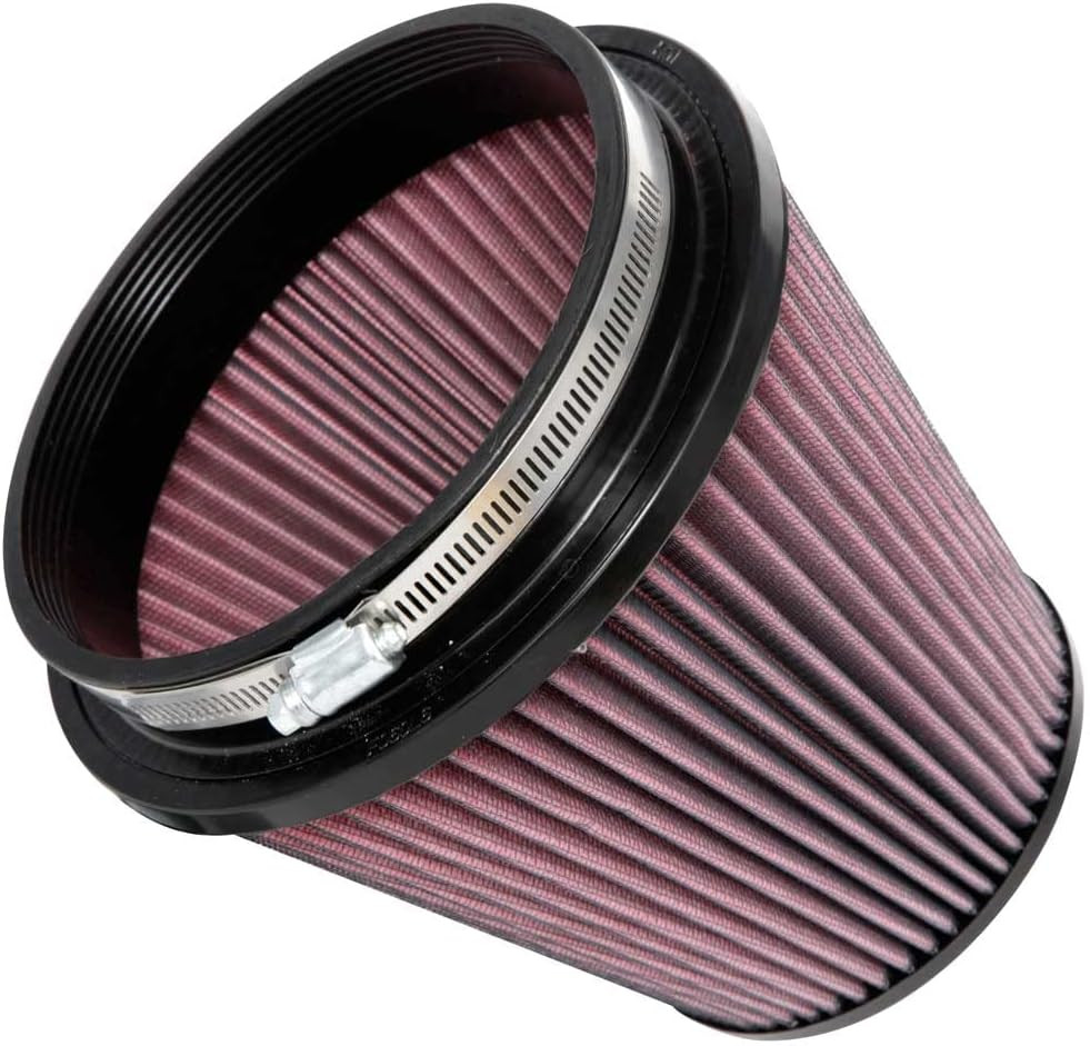 K&N High-Flow Original Lifetime Universal Clamp-On Air Filter: High Performance,