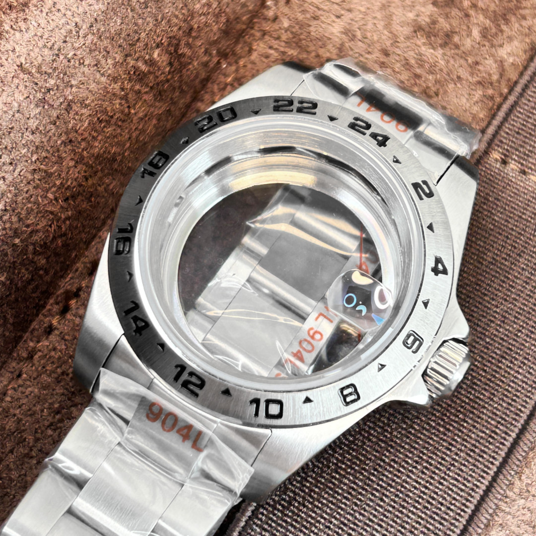 39MM Sapphire Crystal Glass Brushed Watch Case For Explore MOD NH34A NH35 NH36