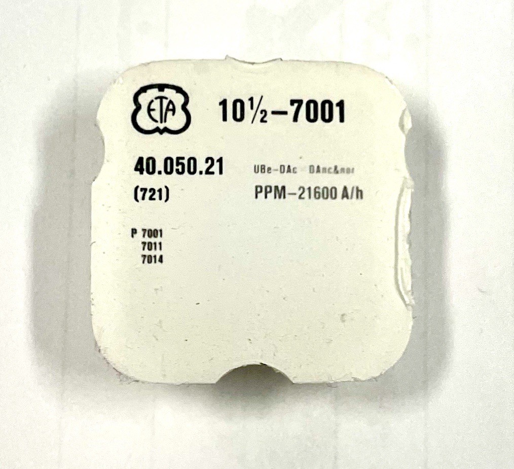 Genuine Complete Balance ETA 7001 Part 721 New In Packing