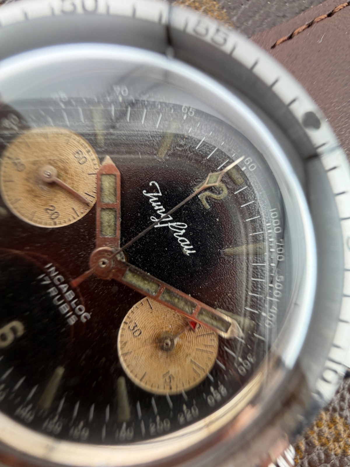 Jungfrau Skin Diver Chronograph Caliber 149 Stainless Steel Swiss