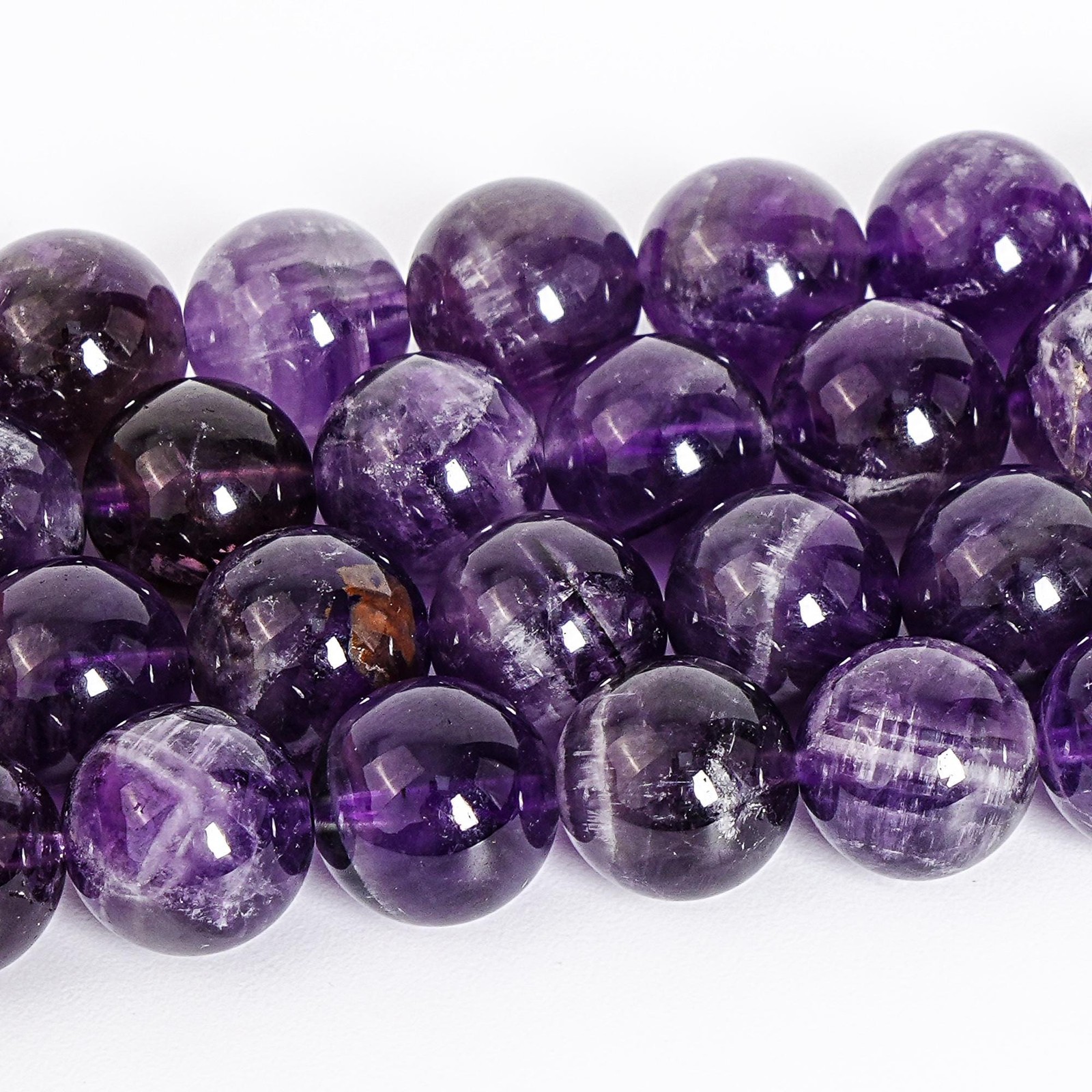 Natural Purple Dogtooth Chevron Amethyst Beads Grade AAA Loose Beads 8mm 10mm