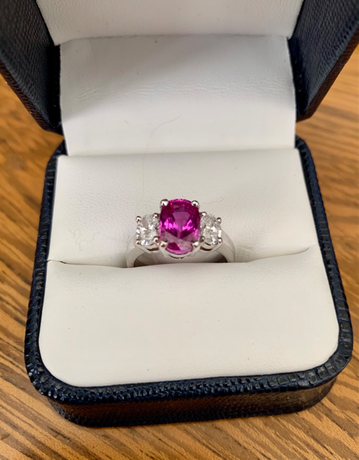 PINK SAPPHIRE Engagement Ring – 3.85 Tct 100% Natural -NO HEAT- No Be Treatment 