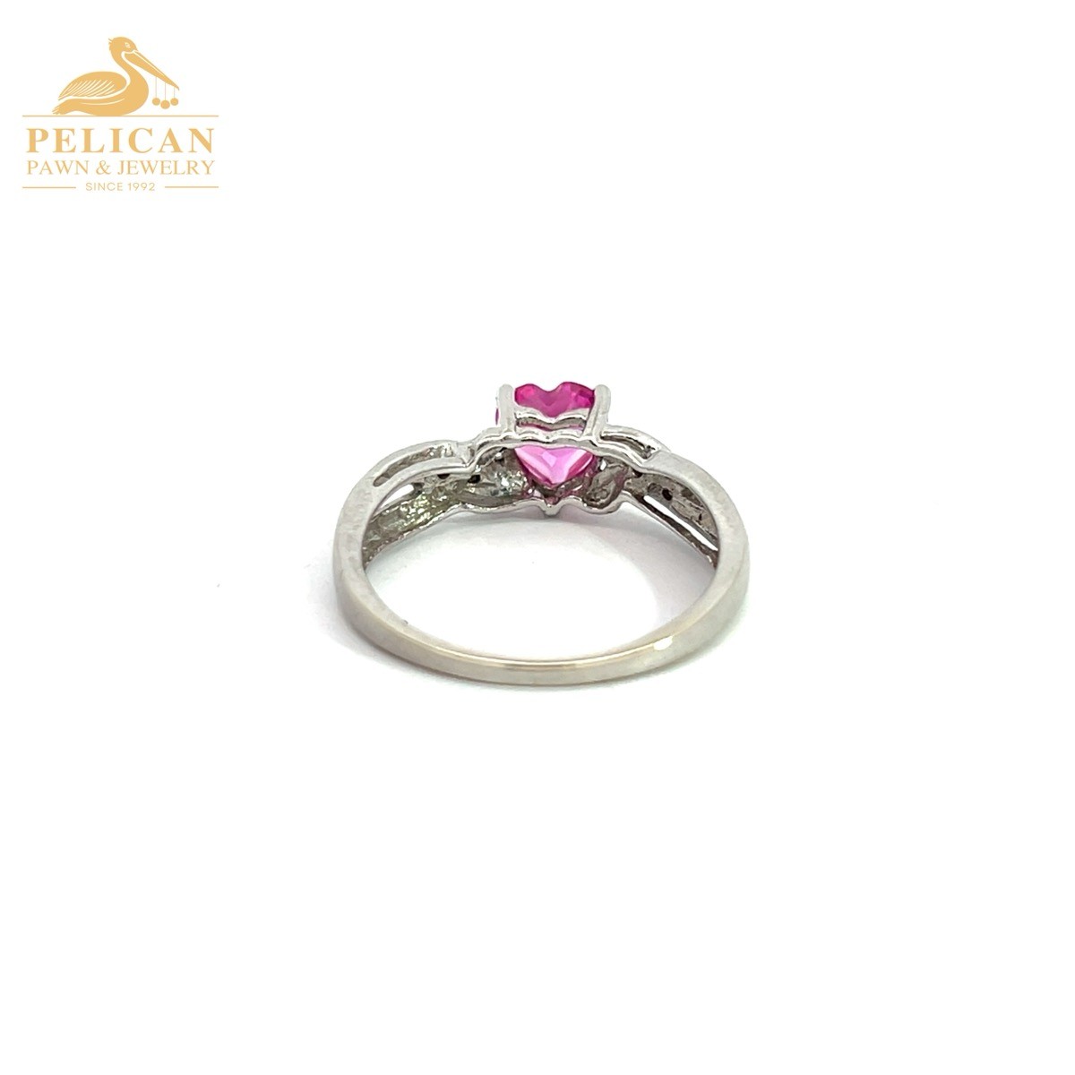 10KT Gold Diamond & Tourmaline Heart Ring, .012CTW (le-rebel) (PPJ053953)