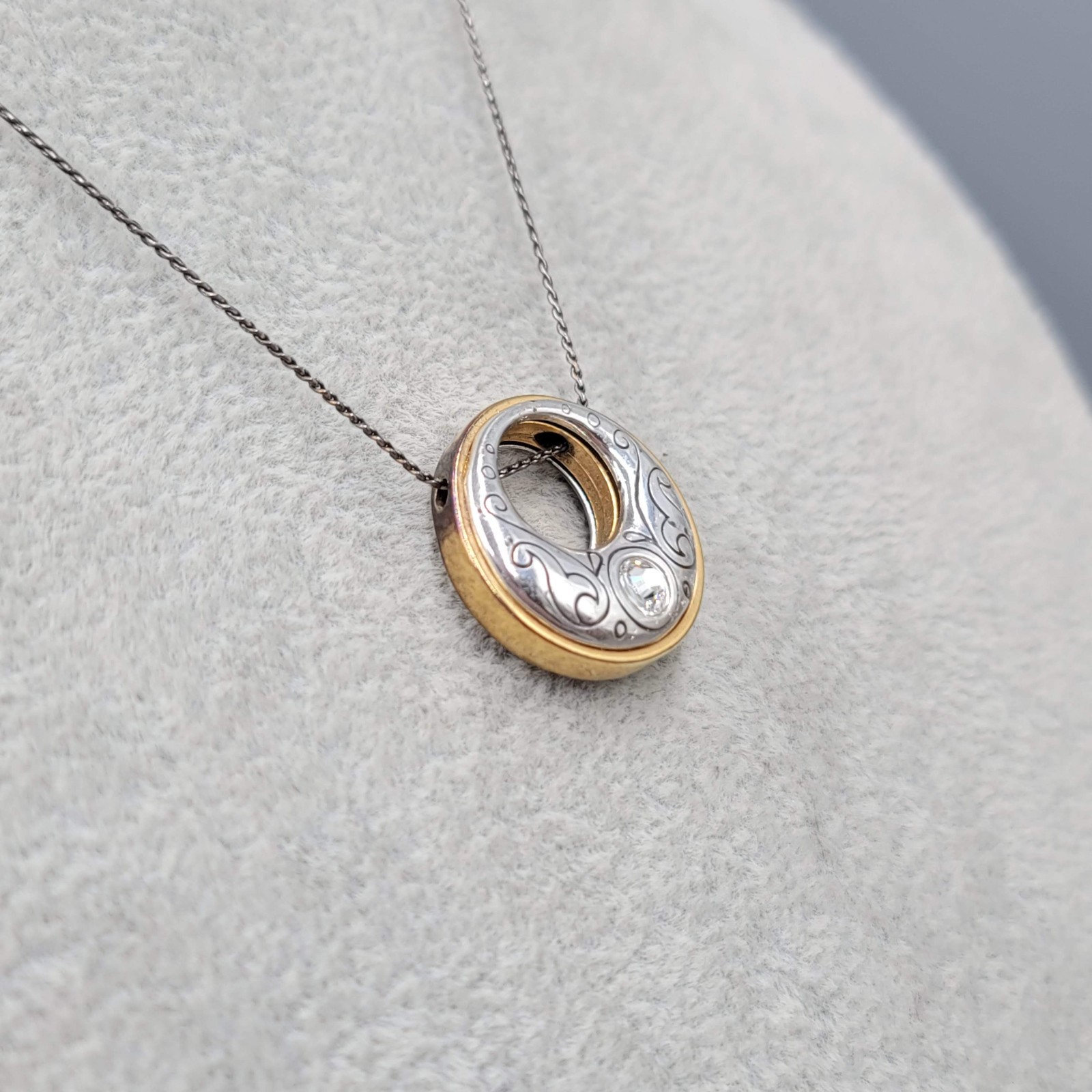 Vintage Brighton Aries Pendant Necklace Silver Plated 16″ – 18″
