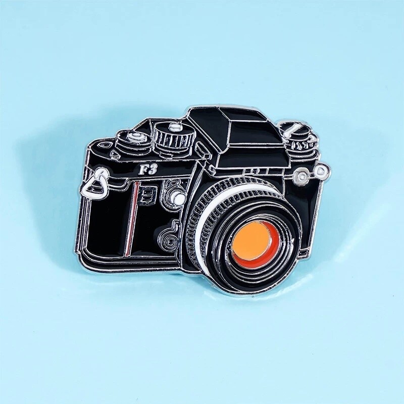 Classic Statement Pin Badge Brooch of Nikon Legend F3 Film Camera