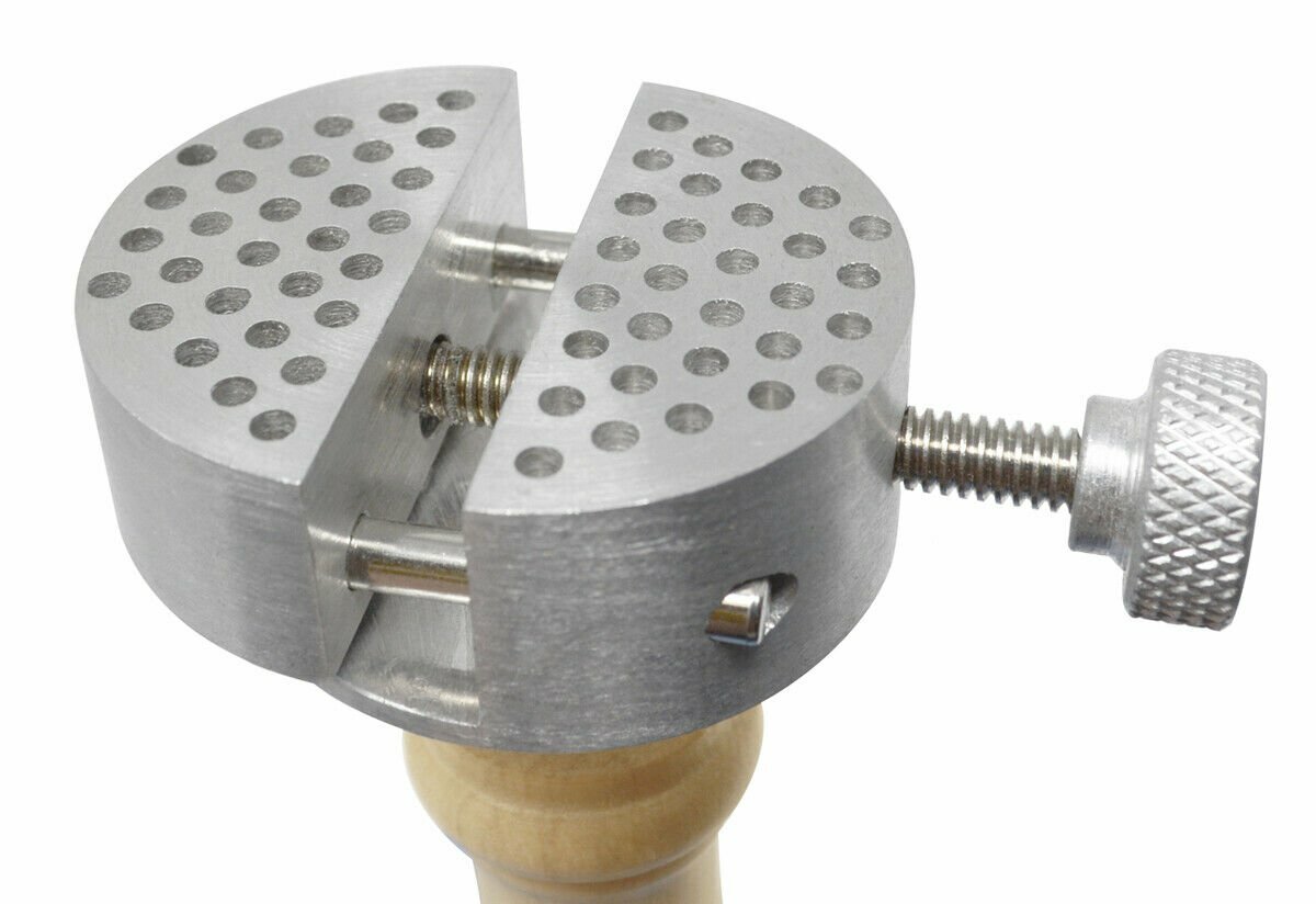 UNIVERSAL WORK HOLDER PEG CLAMP JEWELERS HAND HELD VISE JEWELRY ENGRAVING TOOL