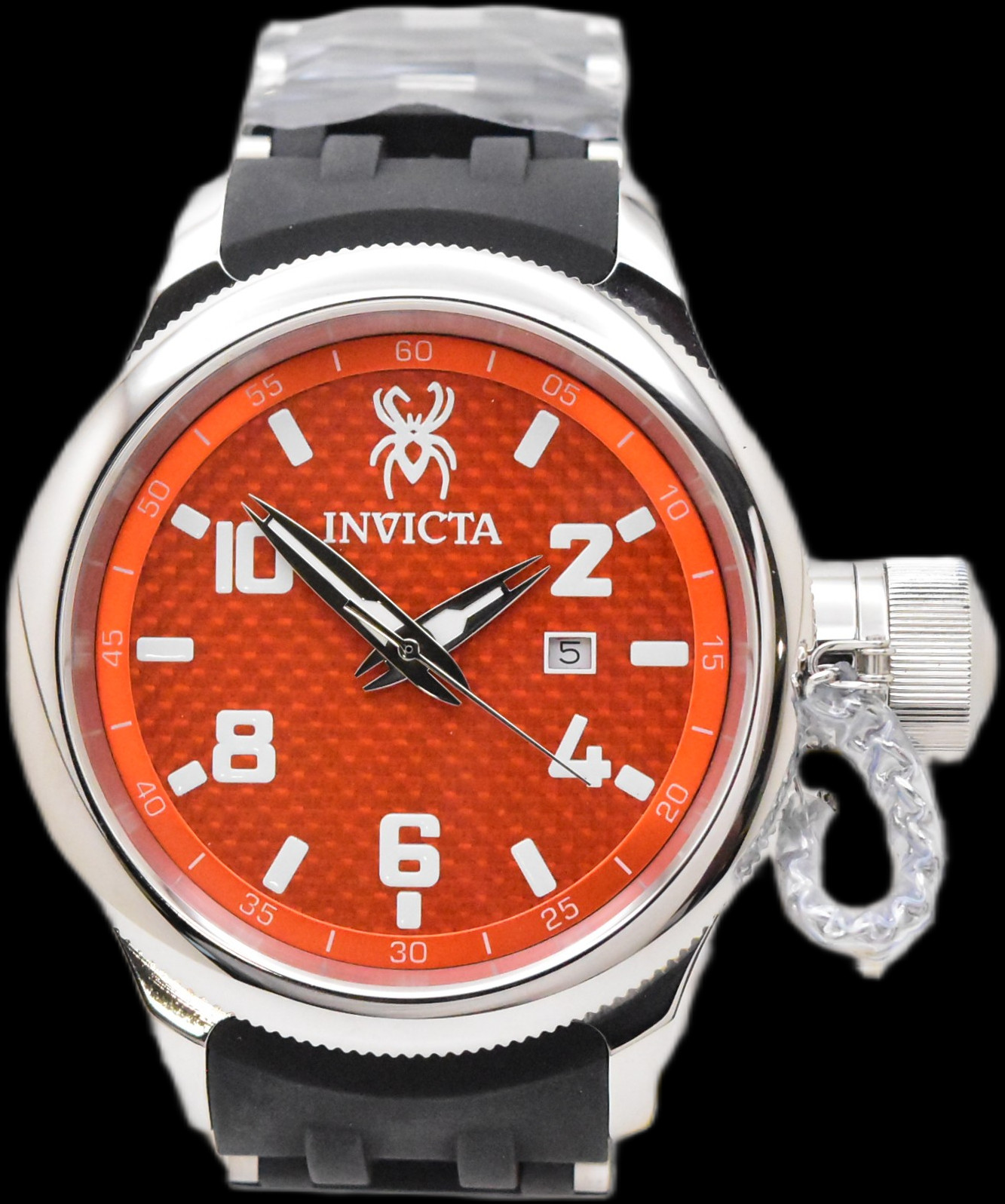 Invicta Russian Diver Sea Spider Men’s 52mm Orange Dial Swiss Quartz Watch 36978