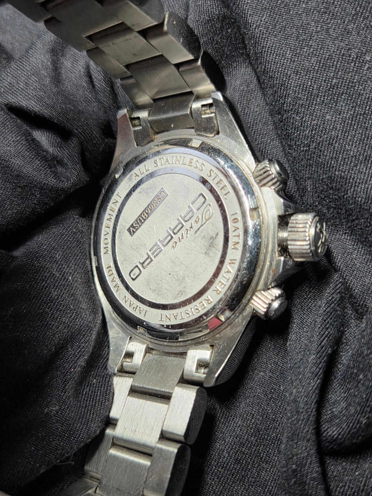Torino Carrero Avatar CS866BUSV_SV Blue Chronograph Men’s Watch Japan 100M