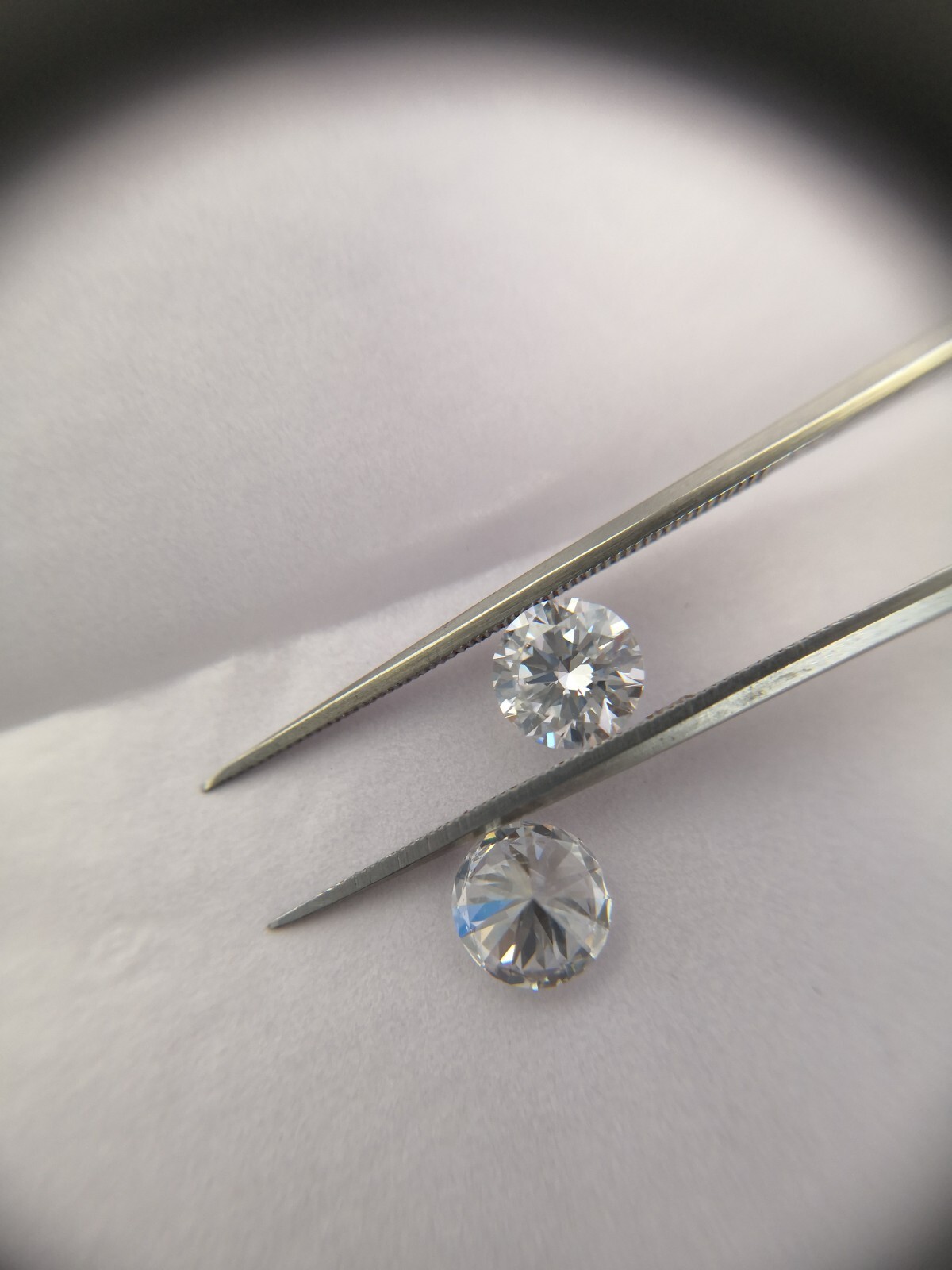 5.30 MM SIZE 2 Pieces White LAB Grown CVD Diamonds , DEF , VVS For Jewelry