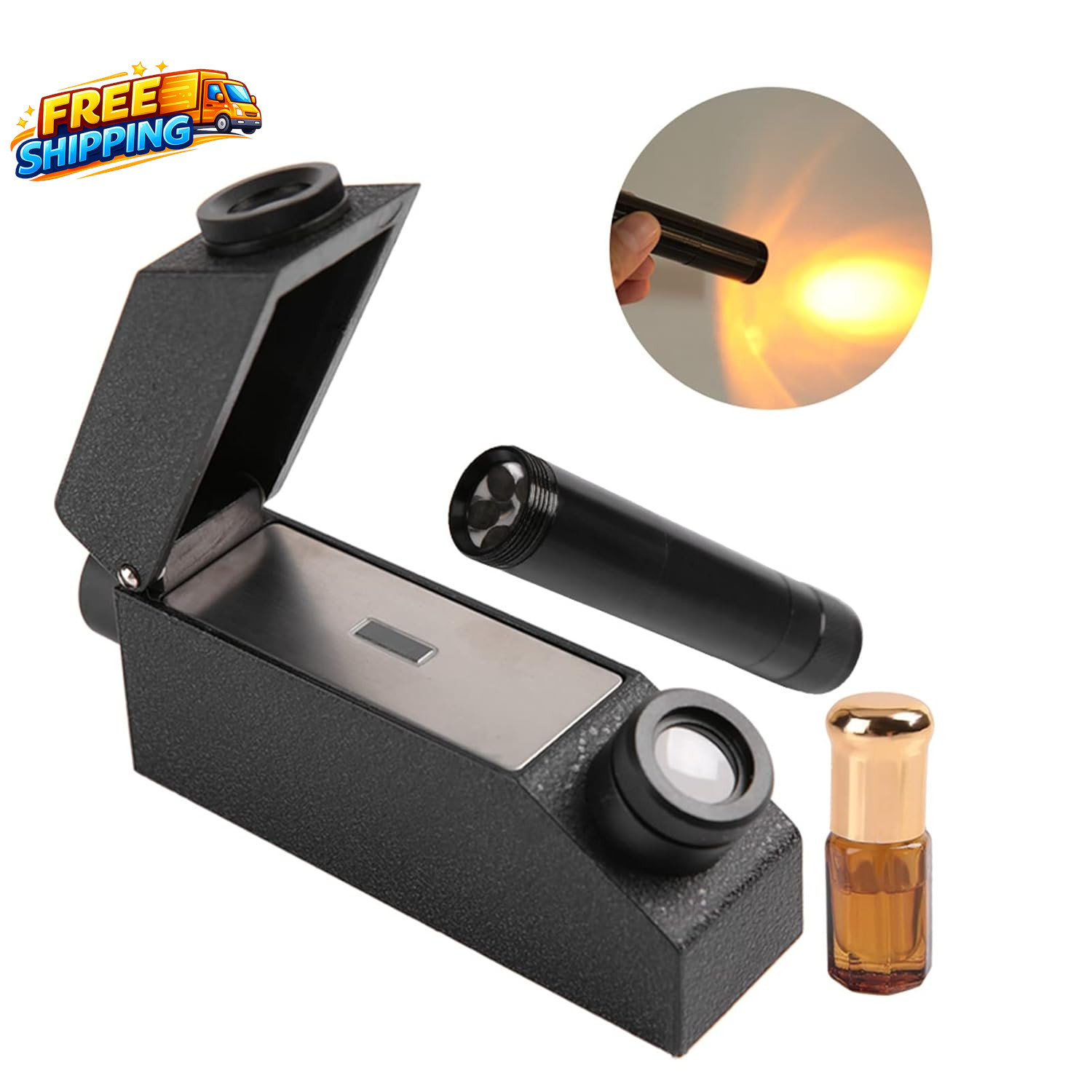 RHG181 Diamond Tester 1.30-1.81 Jewelry Refractometer Portable Gem Tester