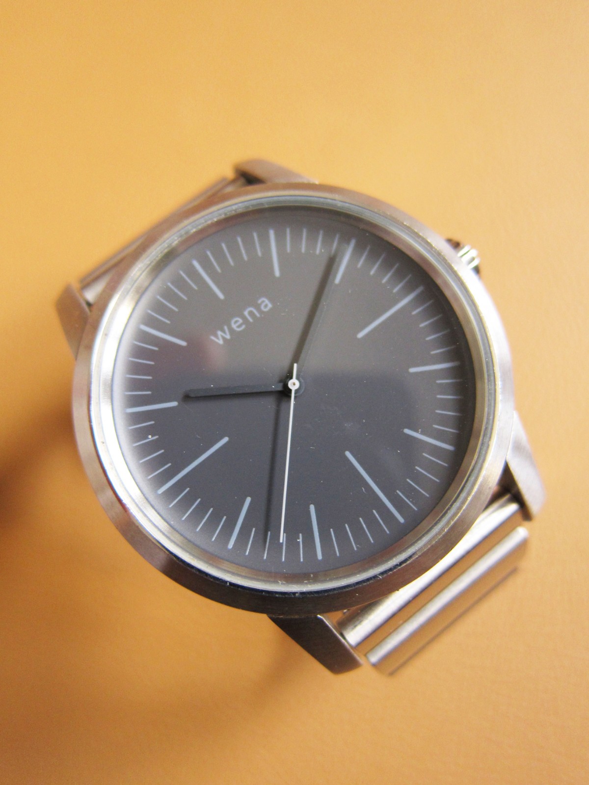 SONY / Citizen Wena WN-WT01S Silver 3 Hands Watch w/ Grey Dial (MADE IN JAPAN)