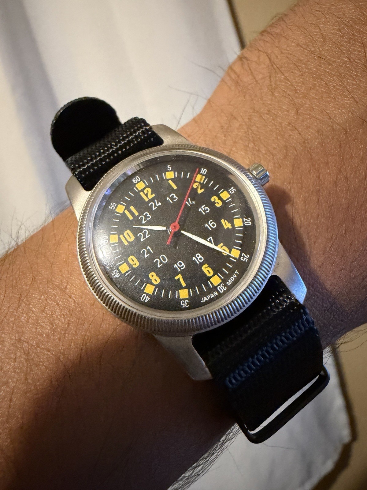 Vintage Type A-D Mil Spec W-6433 Men’s Quartz 31.5mm Military Field Watch