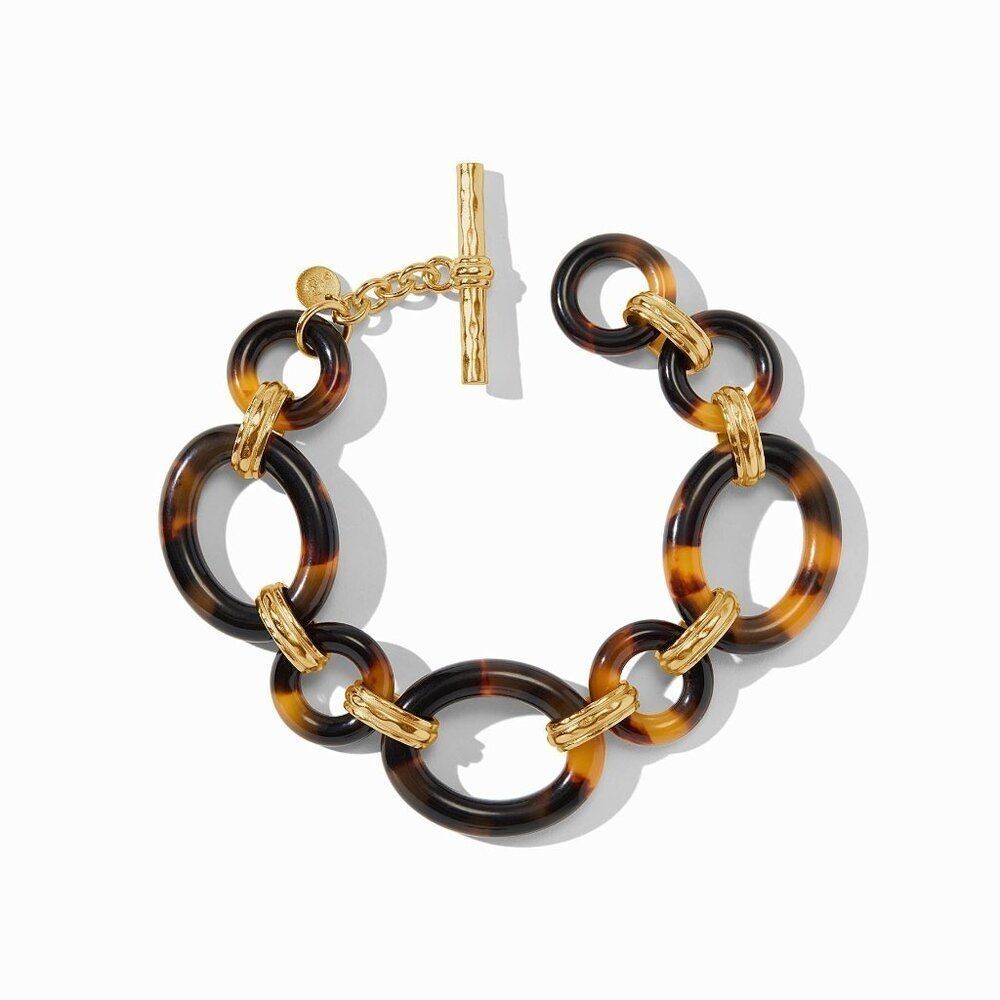 Julie Vos Madison Tortoiseshell Doorknocker Bracelet