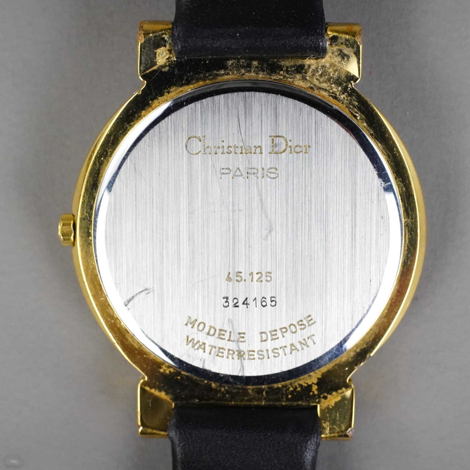 Christian Dior Vintage Unisex Watch 45.125 Gold 32mm New Battery New Band