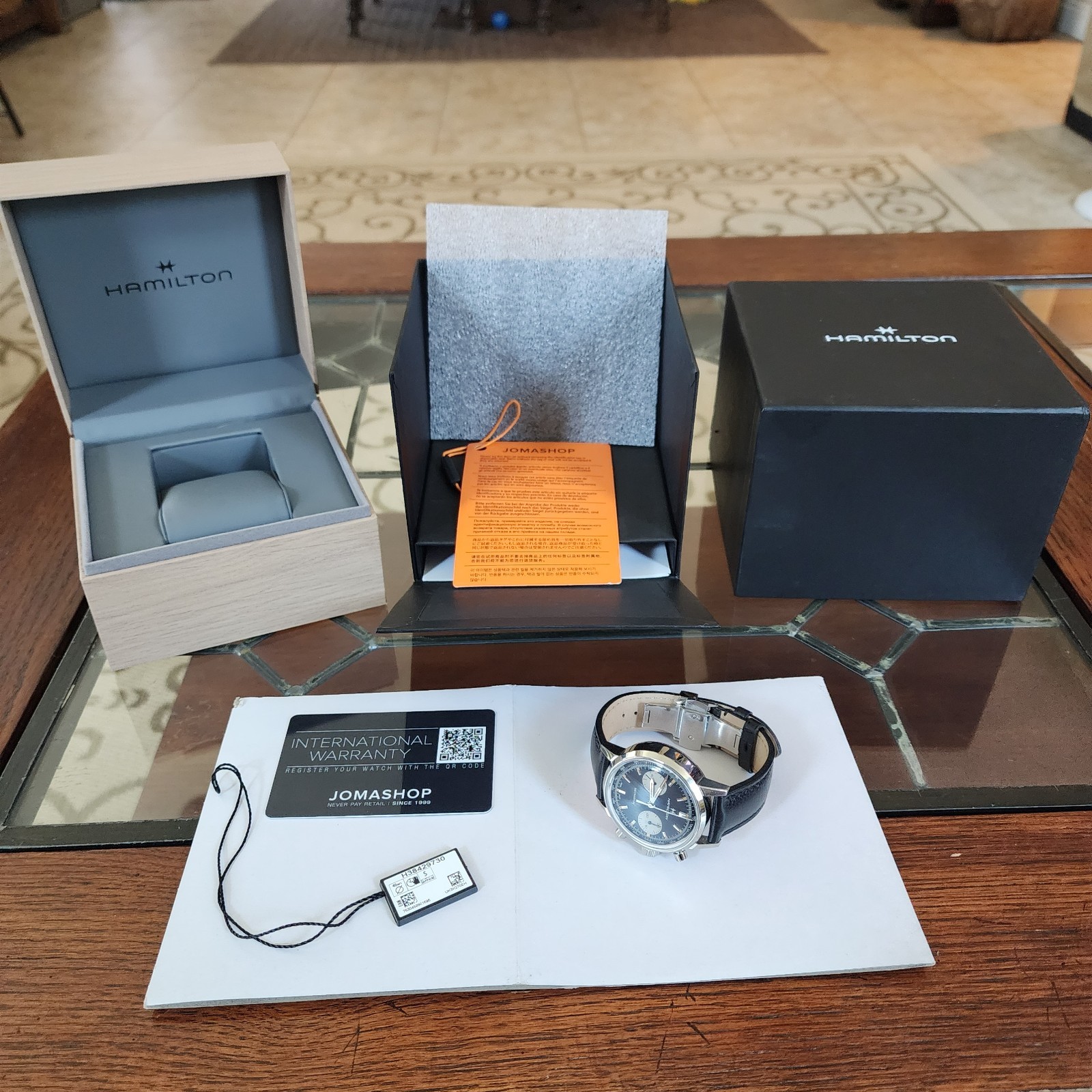 Hamilton Intra Matic Mechanical Men’s Black Watch H38429730