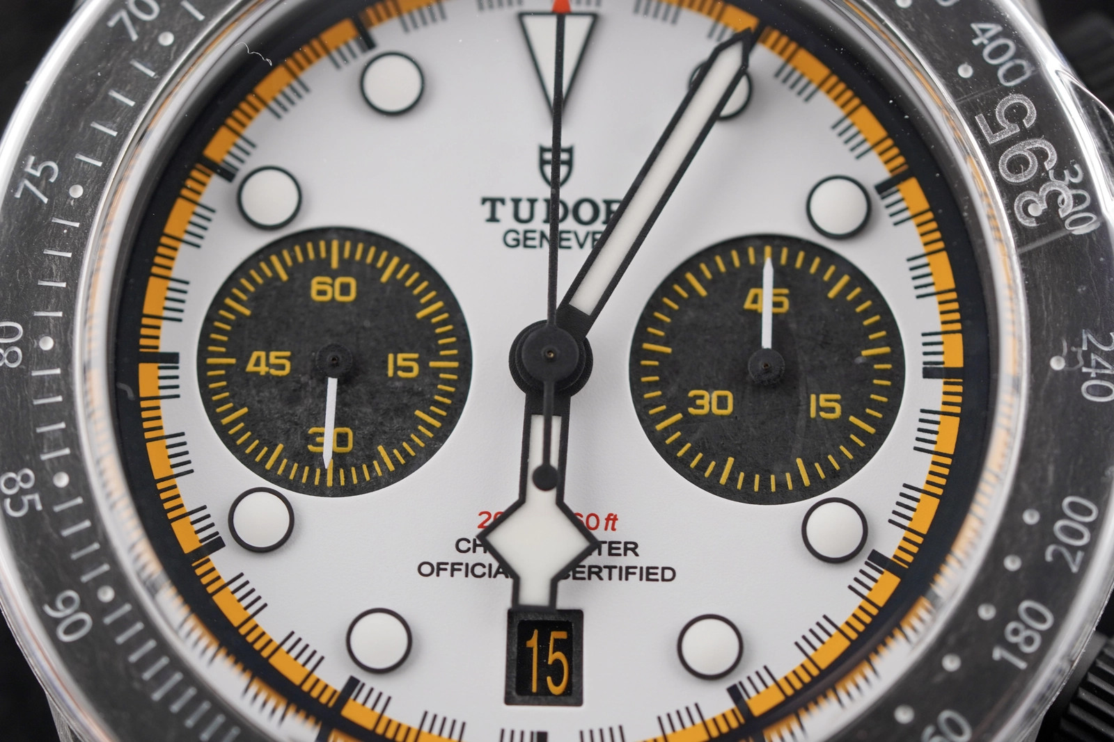 Tudor Black Bay Chrono White Hybrid Rubber Leather Strap M79377KN Complete 2026
