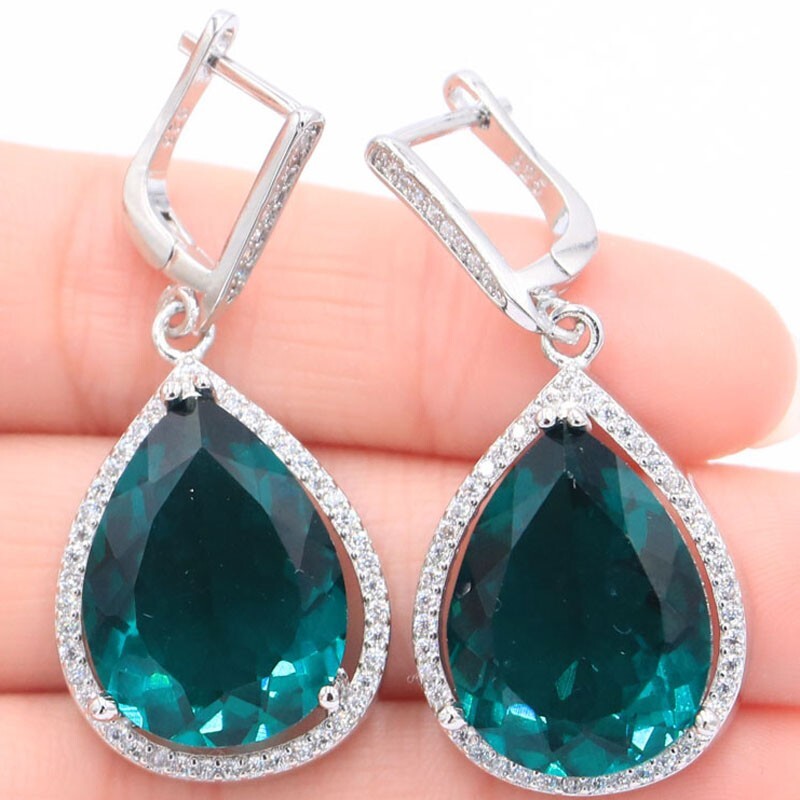 Buy 4 Get 1 Free 16g Kunzite Tourmaline Alexandrite Topaz CZ Silver Earrings