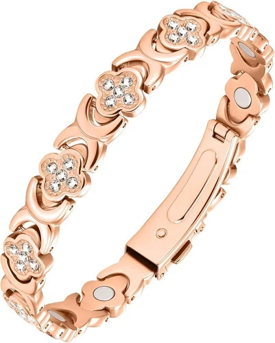 Jecanori Copper Bracelets for Women, Pure Copper Magnetic Bracelet with 3500 Gau