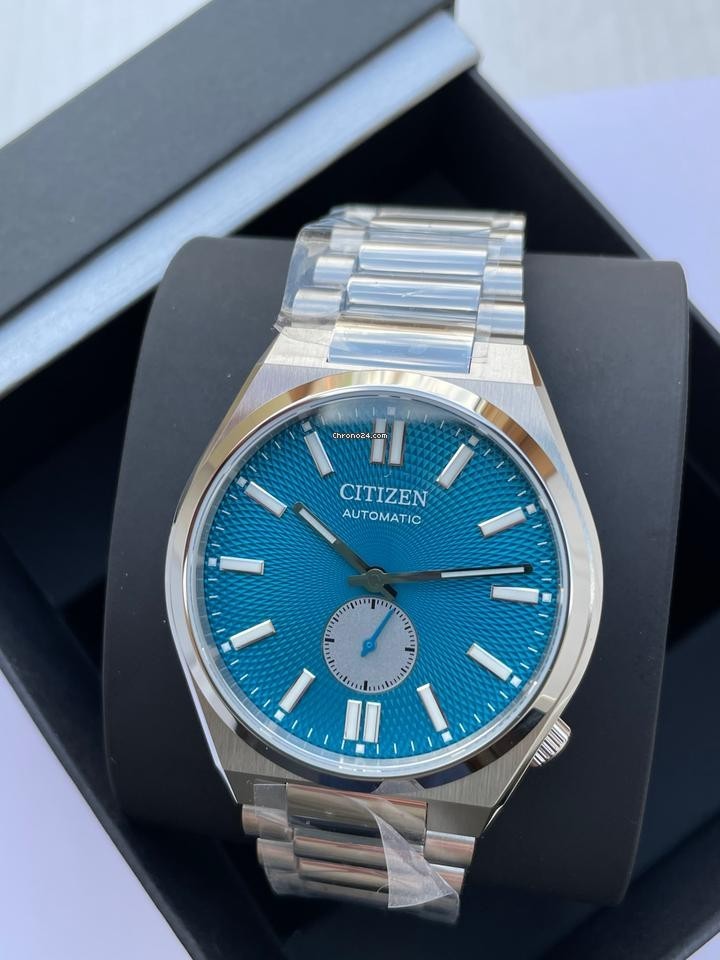 Citizen Tsuyosa NK501051L Mens Stainless Steel Blue Analog Dial Wristwatch 40mm