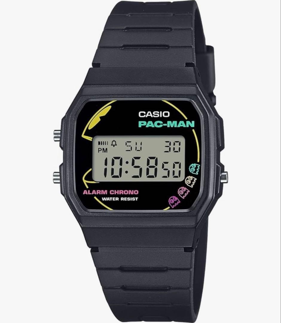 CASIO Pac-Man Limited Collaboration F-91WPC-1AJR Digital Watch Neon Color New