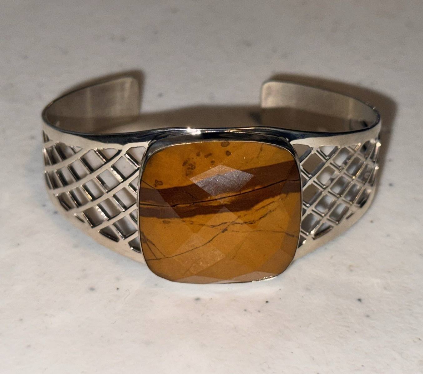 Jay King 925 sunset jasper cuff