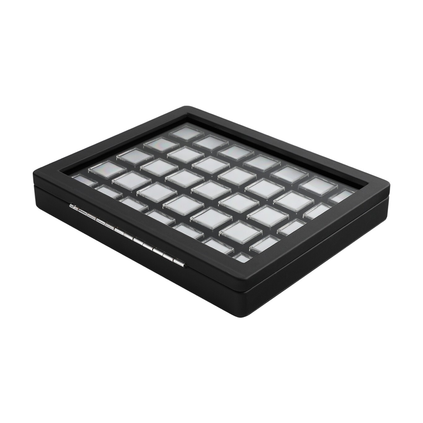 GemTrue Luxurious Lockable Gemstone Display Box with Viewing Window DK21654-35W