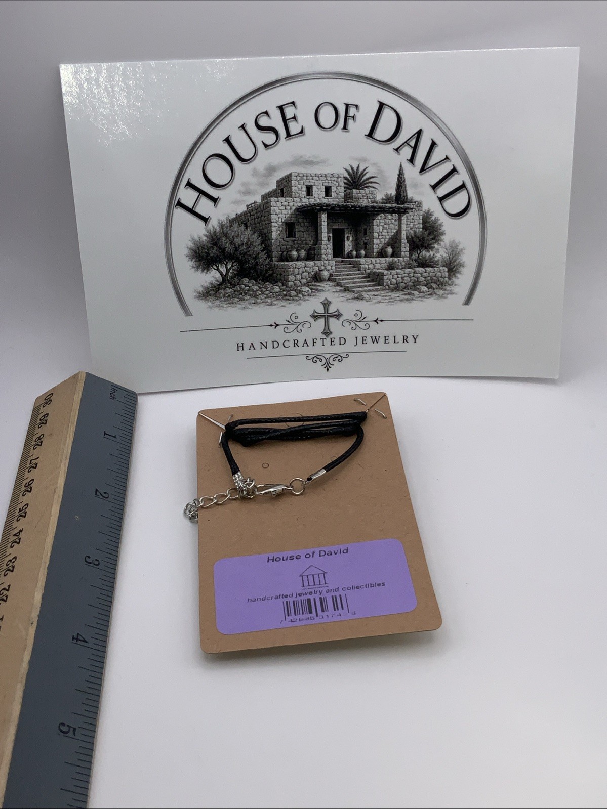 House Of David Handmade Cross Necklace Sunshine Polka Dots