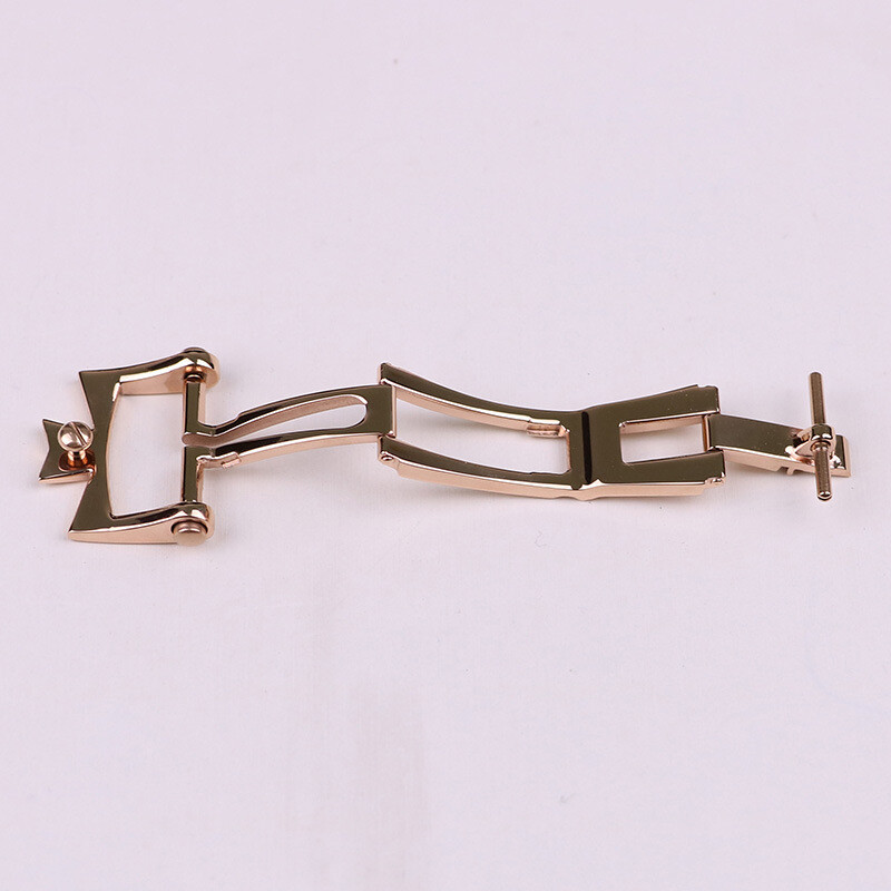 Stainless Steel Double Push Butterfly Buckle 18mm 20mm For Vacheron Constantin