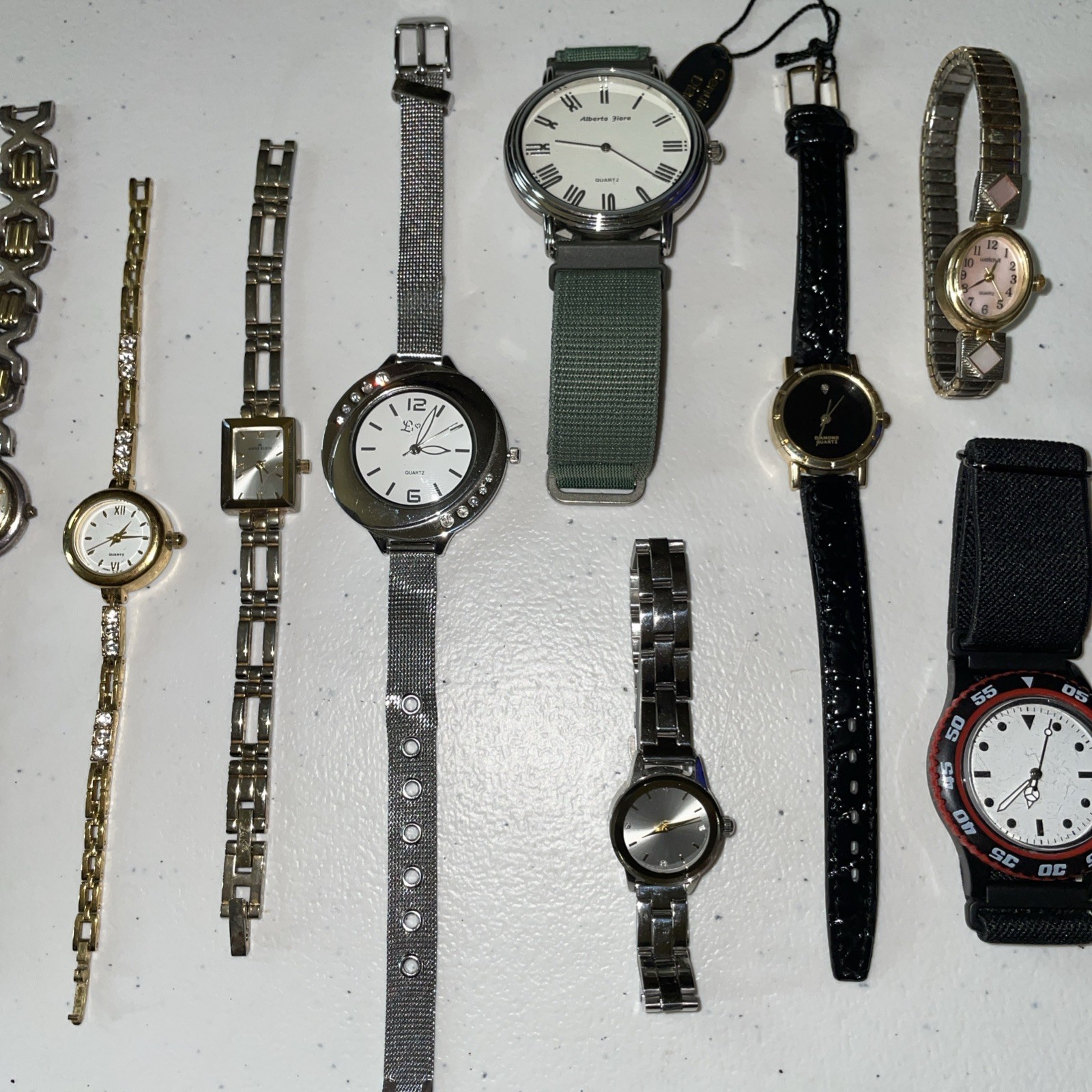 Lot of 10 Watches, All Working, Varies conditions, Styles and Brands