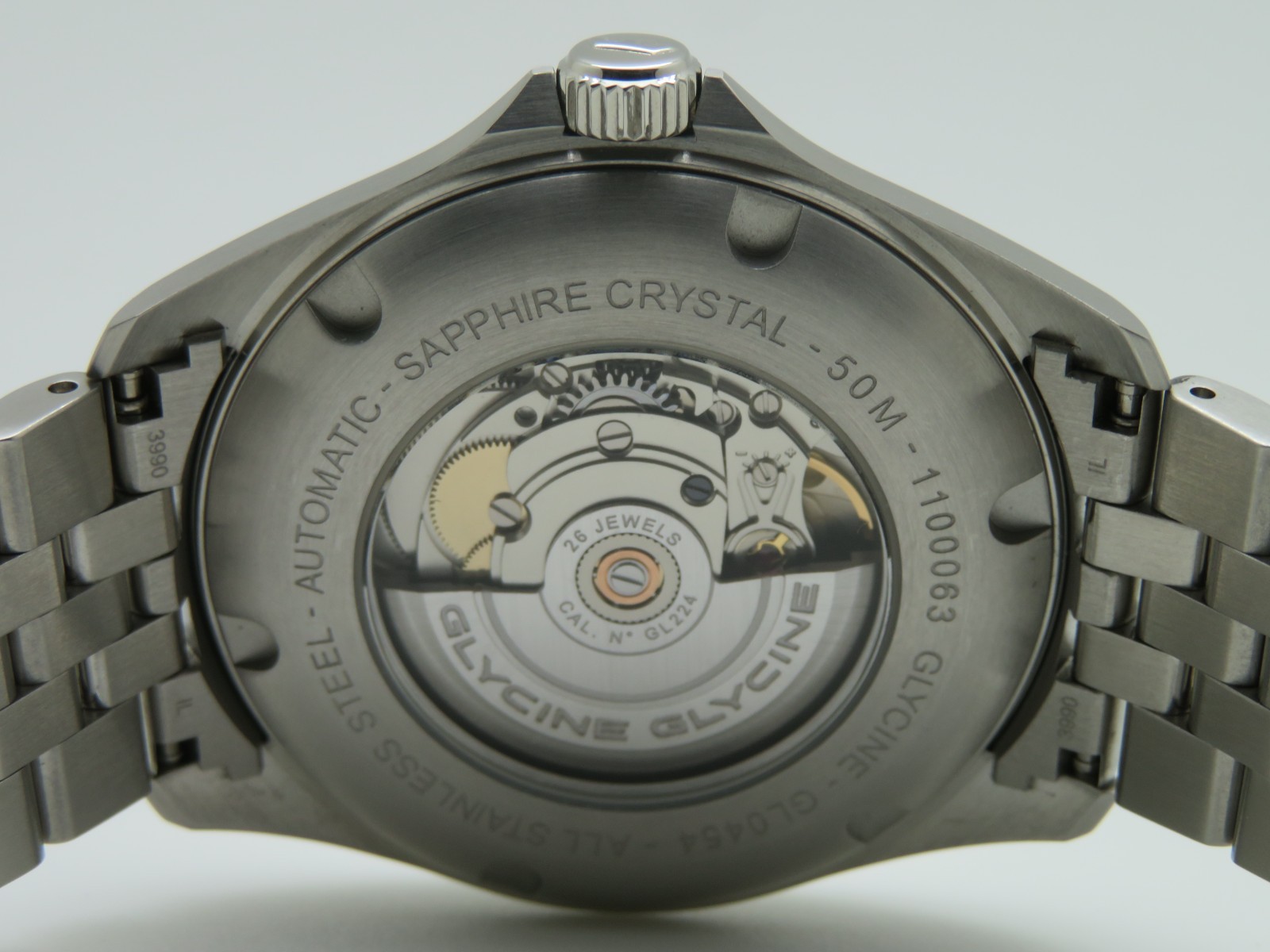 2024 Glycine GL0454 Men’s 43mm Stainless Steel Swiss Automatic Wristwatch