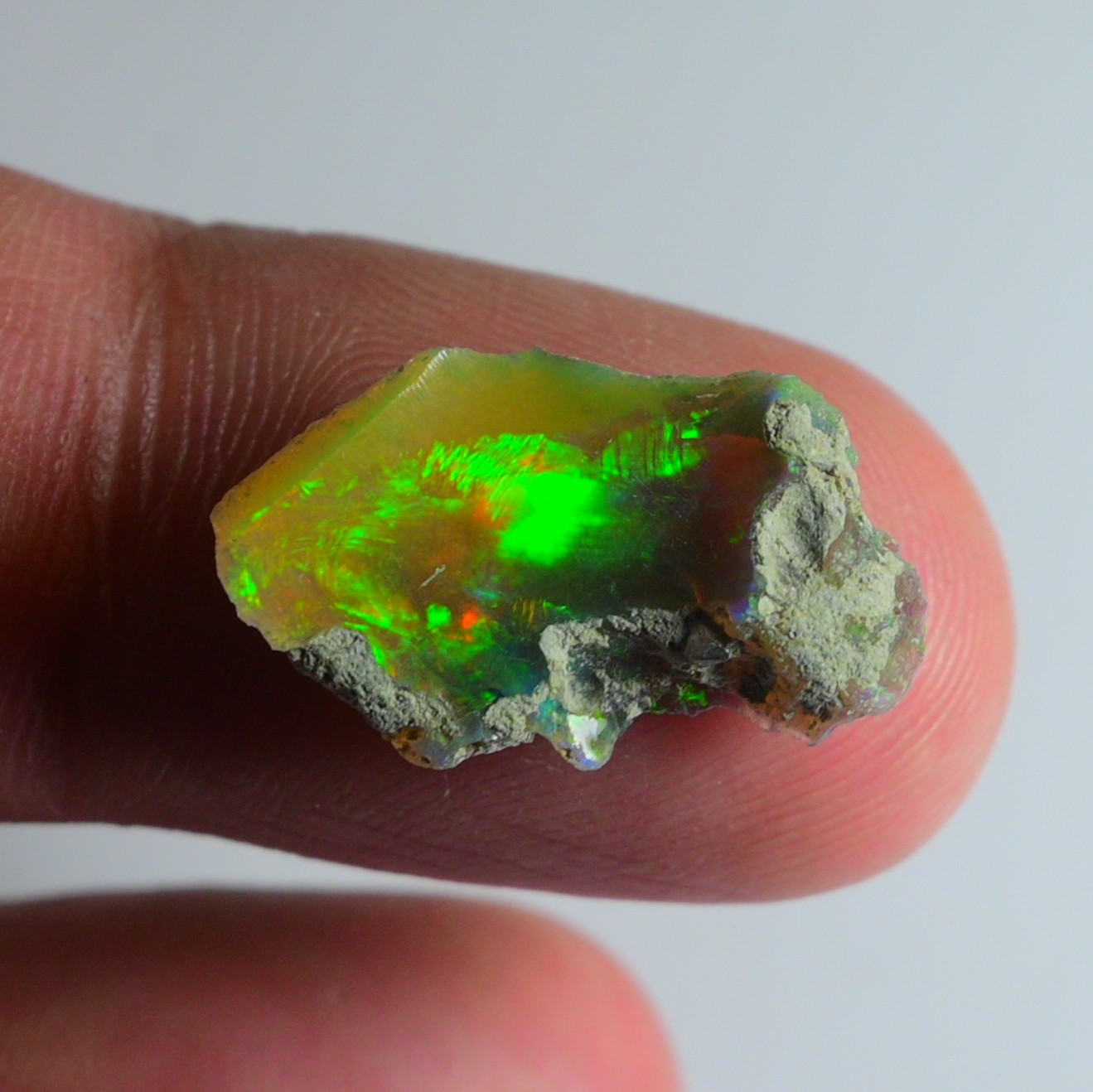 5.05 Cts Natural Black Ethiopian Opal Rough, Fire Opal Gemstone, Welo Opal Raw