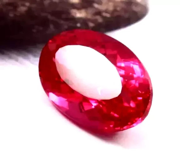 9.44 Ct+ Certified Unheated Myanmar Burma Pink Ruby Oval Cut Loose Gemstone AAA+