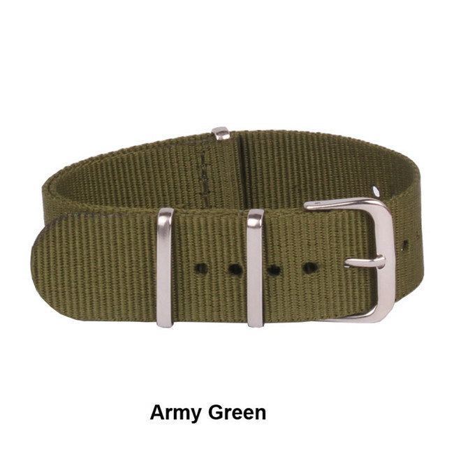 12/14/16/18/20/22/24MM Width Military Nylon Bands Replacement Straps Accessories