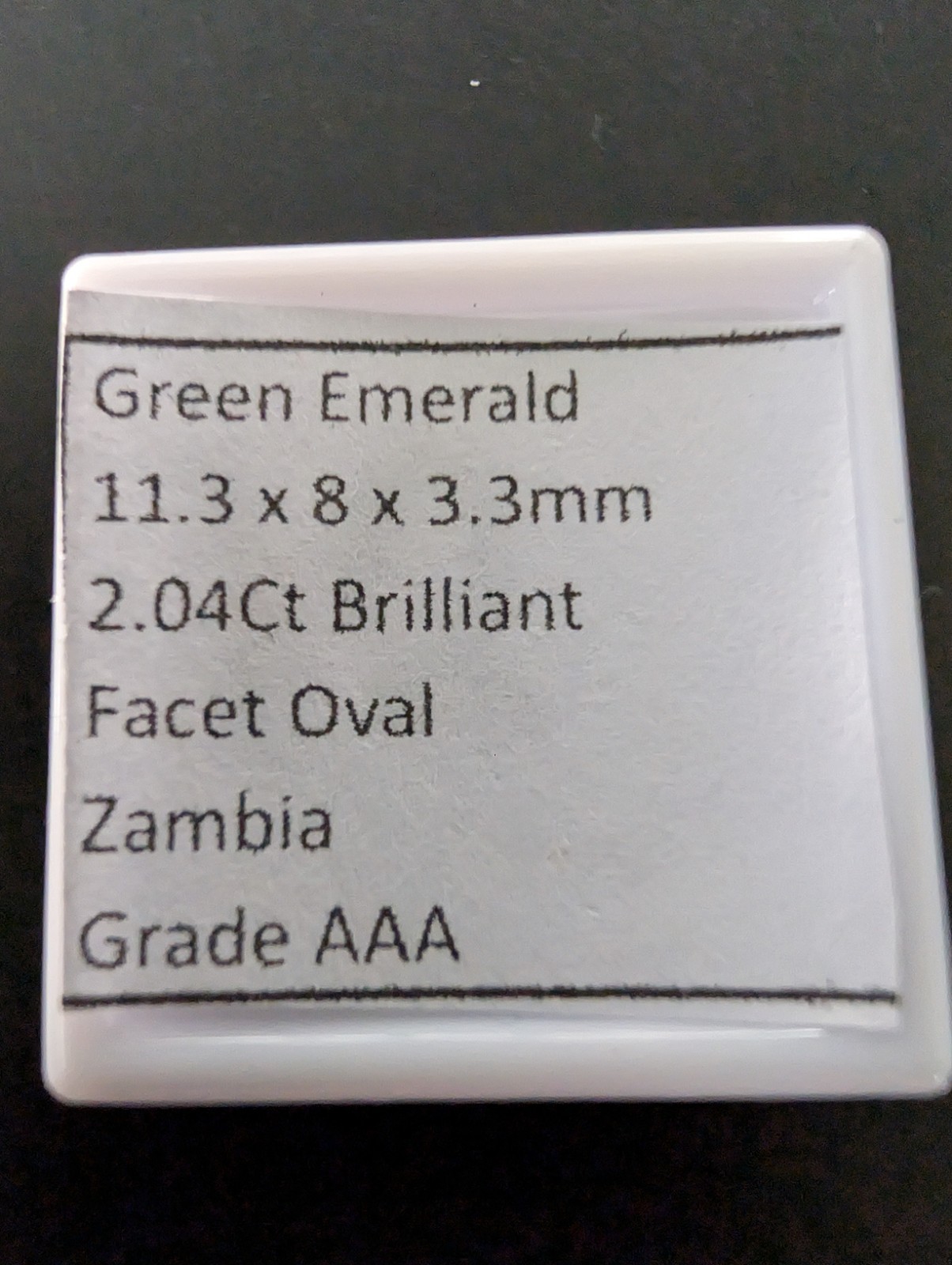 2.04ct Zambian Emerald 100% Natural No Heat Treatment, Fisher Filling 1000Retail