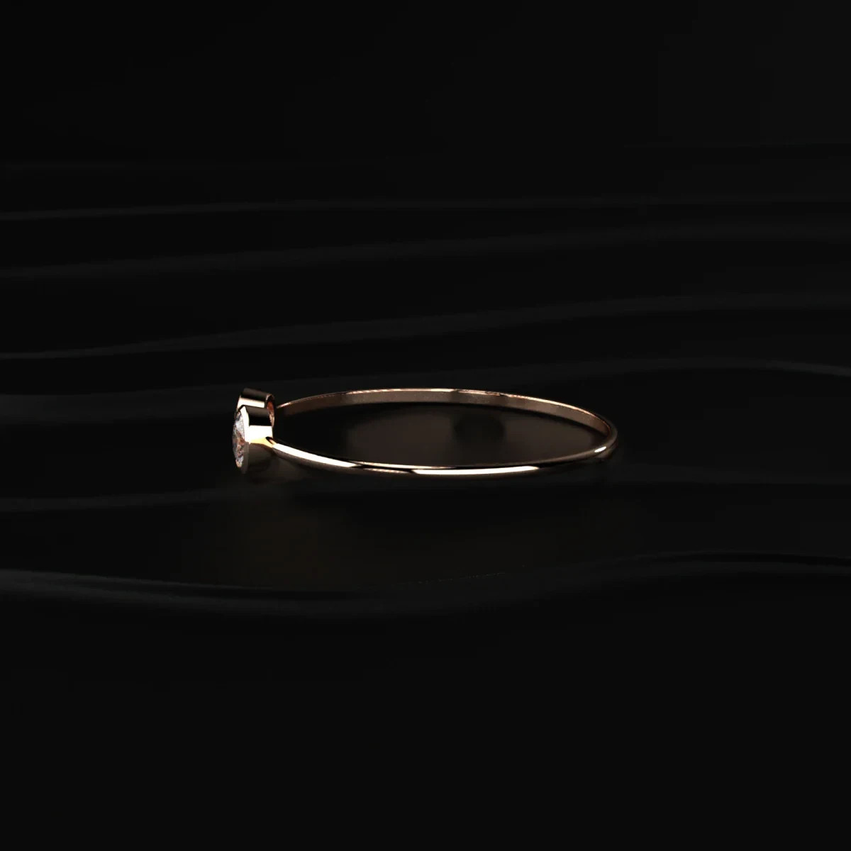 2Cttw Oval and Round Moissanite Toi et Moi Open Cuff Bracelet